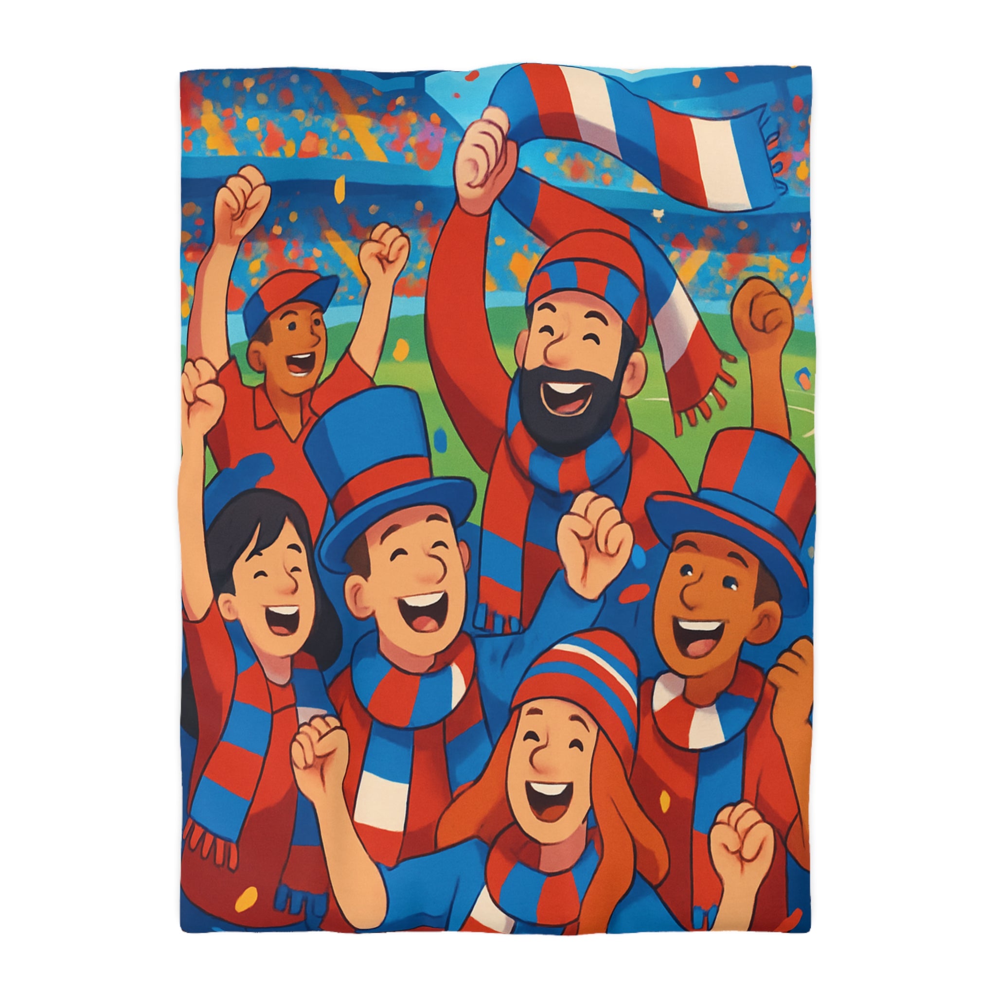 Housse de Couette Microfibre Illustration Unique Design Moderne Décoration Intérieure Raffinée