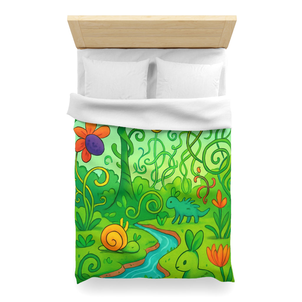 Housse de Couette Microfibre Design Artistique Moderne Décoration Chambre Confort Premium