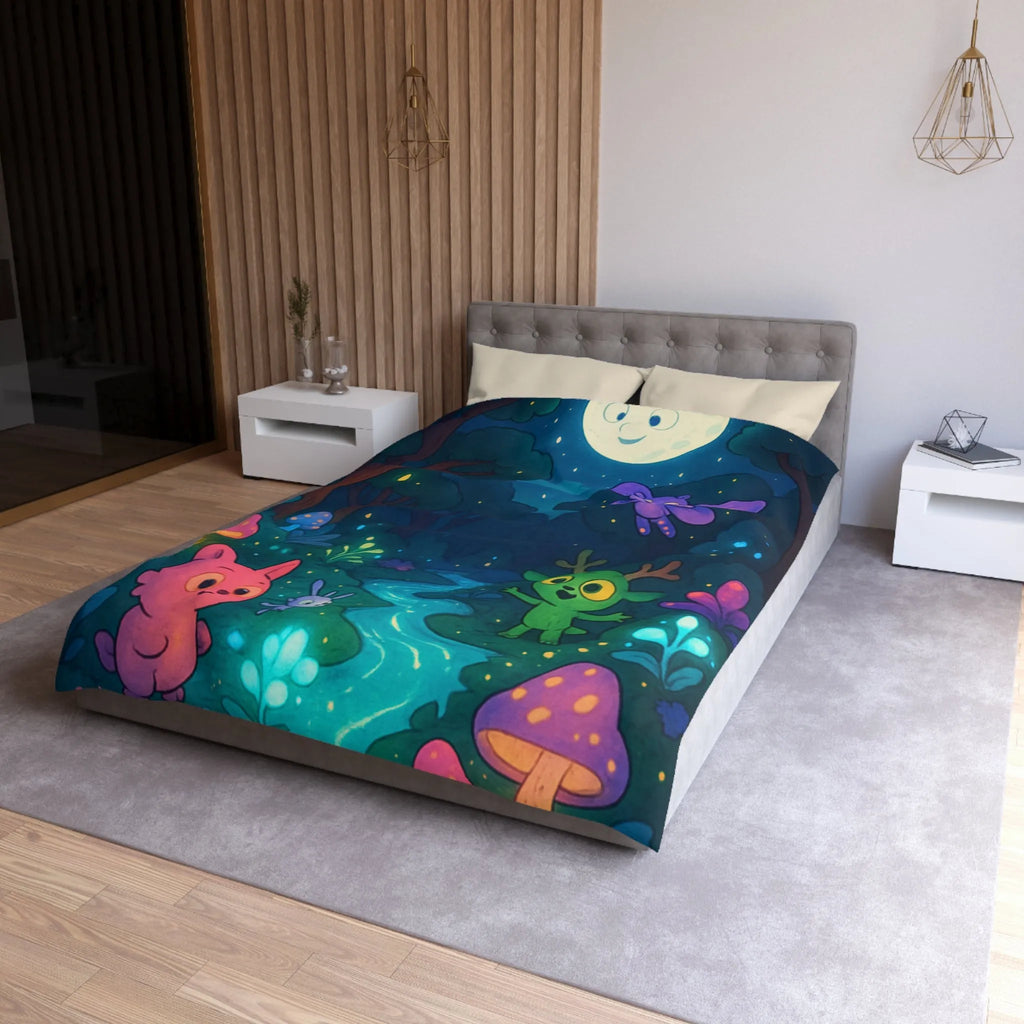 Housse de Couette Microfibre Art Graphique Contemporain Style Décoratif Chambre Tendance