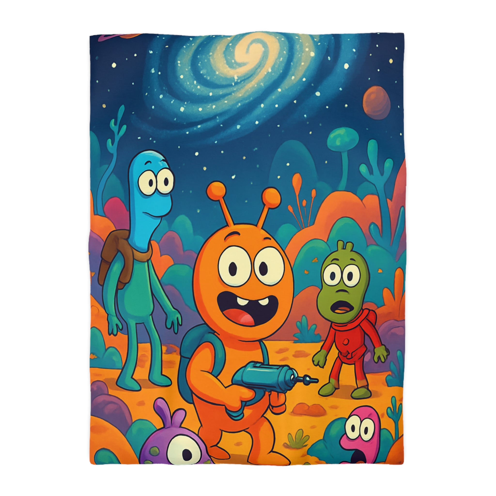 Housse de Couette Microfibre Design Artistique Moderne Décoration Chambre Confort Premium