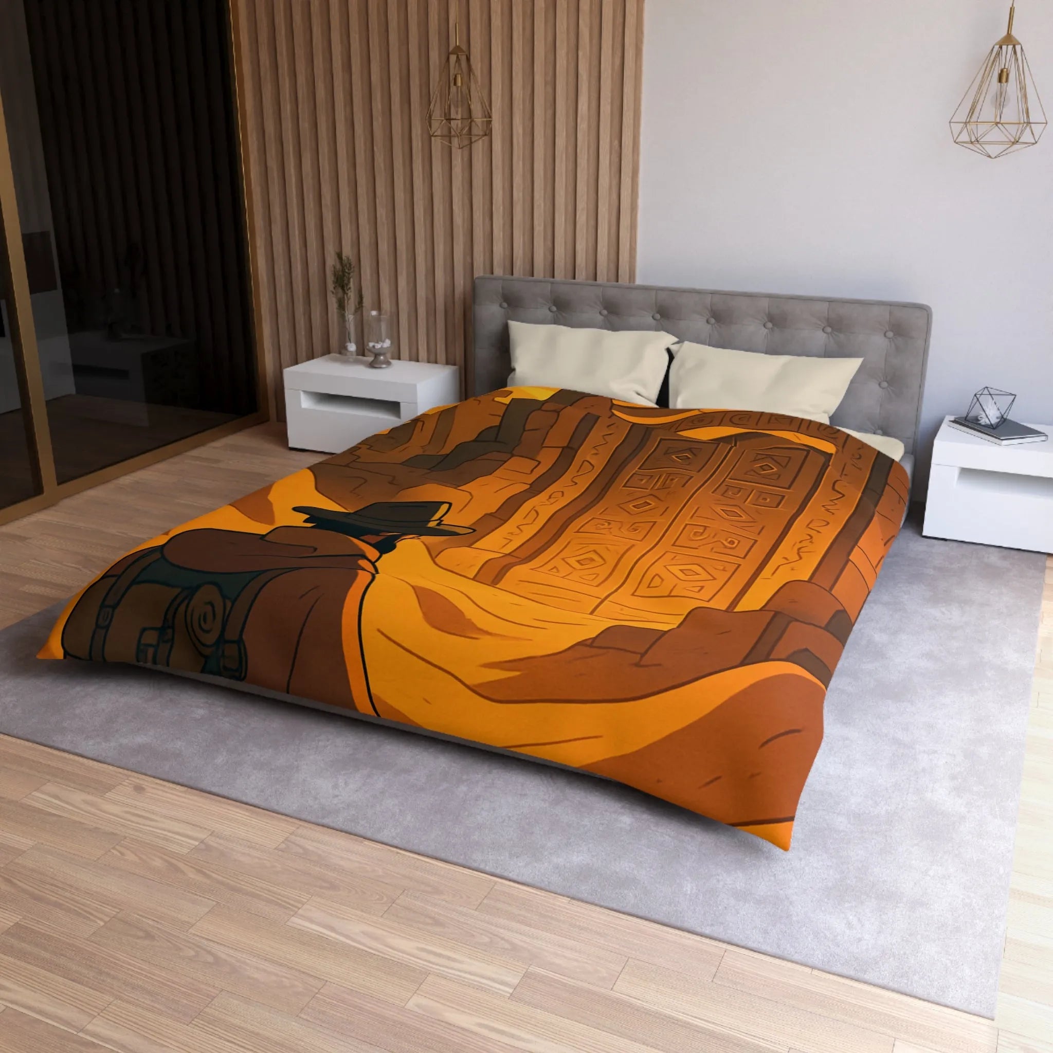 Housse de Couette Microfibre Création Artistique Moderne Design Exclusif Décoration Chambre