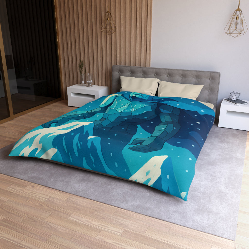 Housse de Couette Microfibre Illustration Unique Design Moderne Décoration Intérieure Raffinée