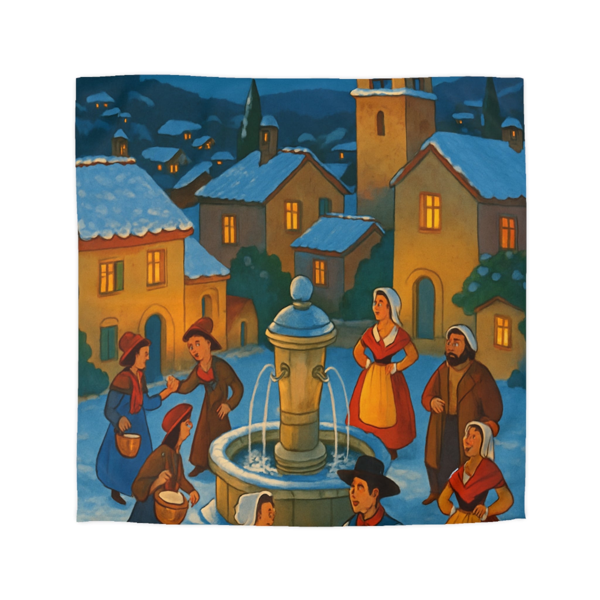 Housse de Couette Microfibre Design Artistique Moderne Décoration Chambre Confort Premium