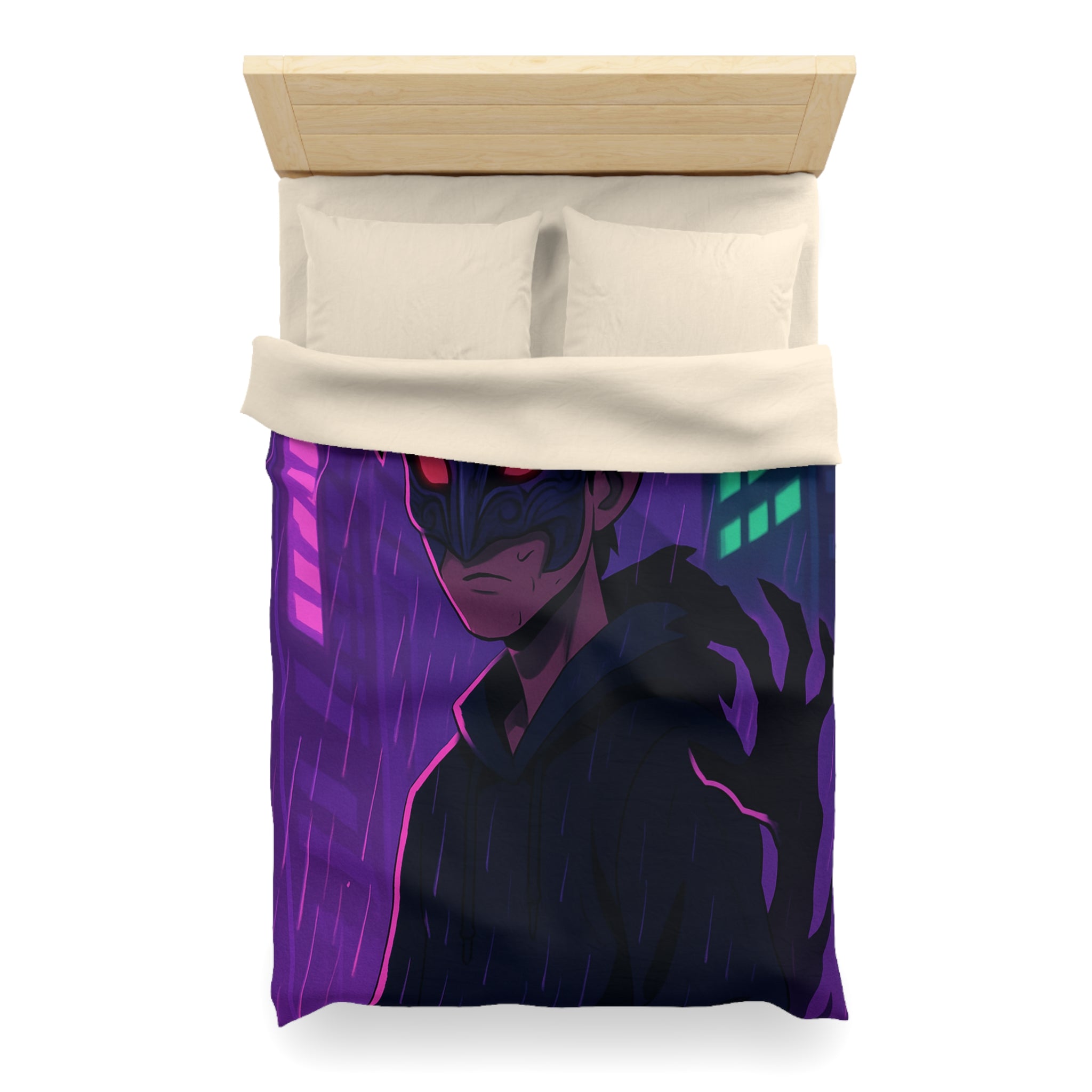 Housse de Couette Microfibre Design Artistique Moderne Décoration Chambre Confort Premium