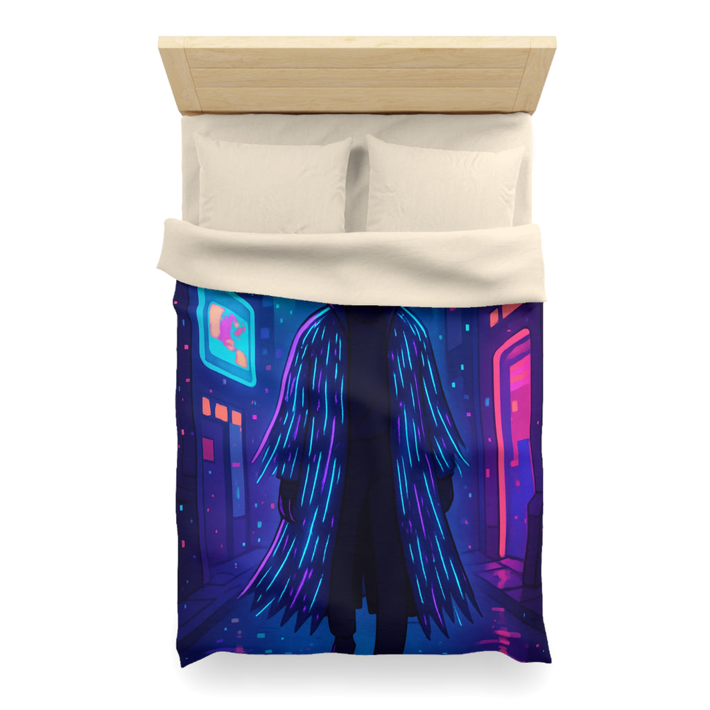 Housse de Couette Microfibre Design Artistique Moderne Décoration Chambre Confort Premium