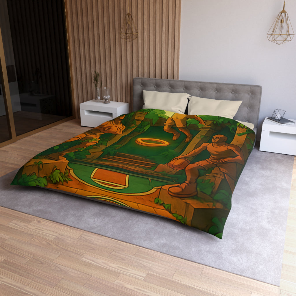 Housse de Couette Microfibre Illustration Unique Design Moderne Décoration Intérieure Raffinée