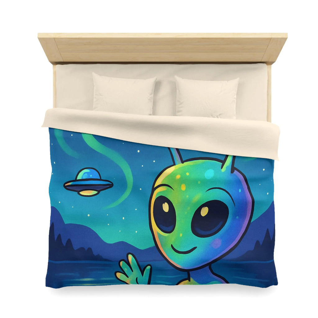 Housse de Couette Microfibre Art Graphique Contemporain Style Décoratif Chambre Tendance