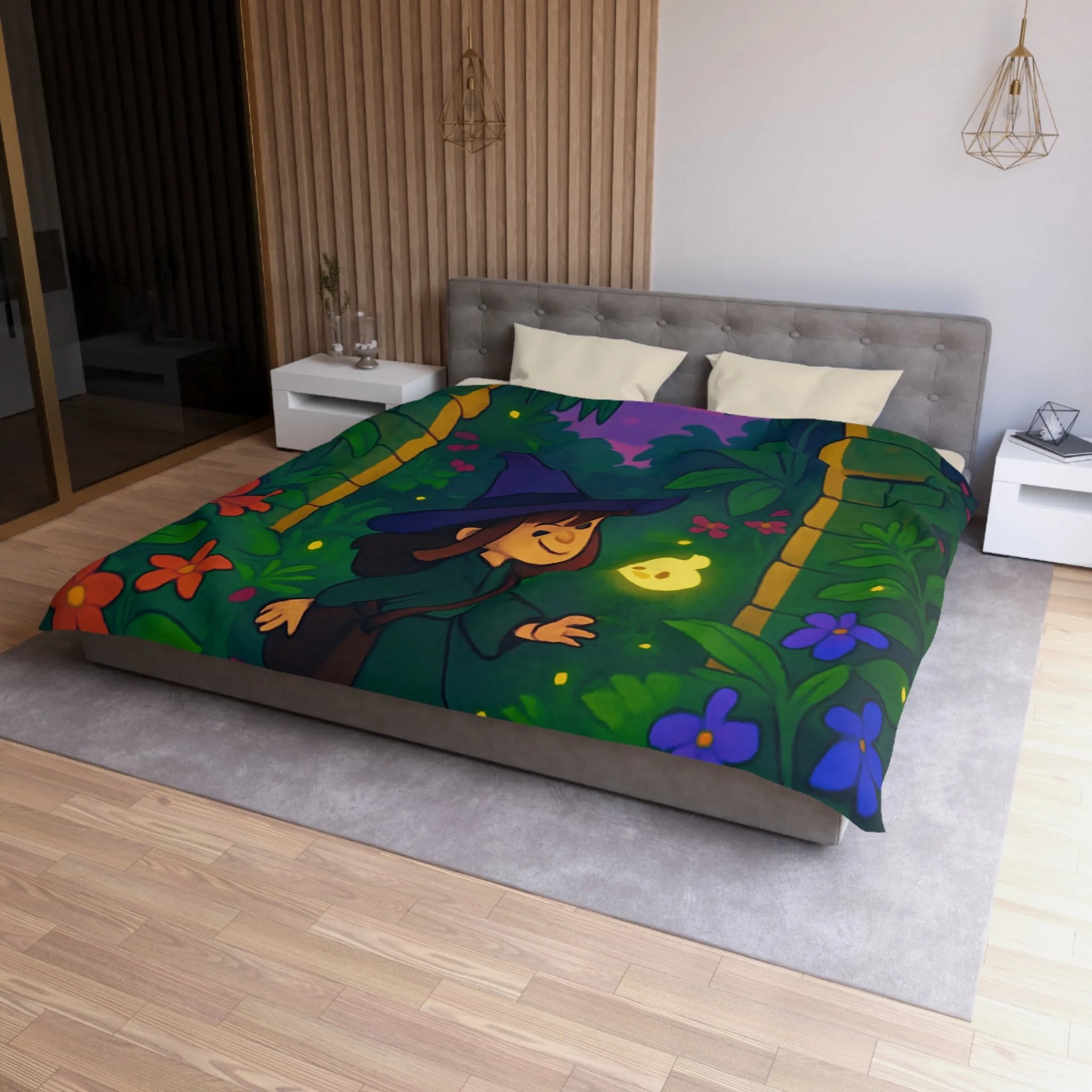 Enchantez votre chambre avec une housse de couette magique et lumineuse pour enfants