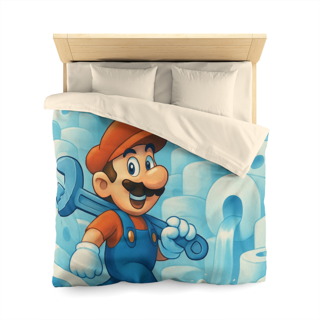 Housse de Couette Microfibre Illustration Unique Design Moderne Décoration Intérieure Raffinée