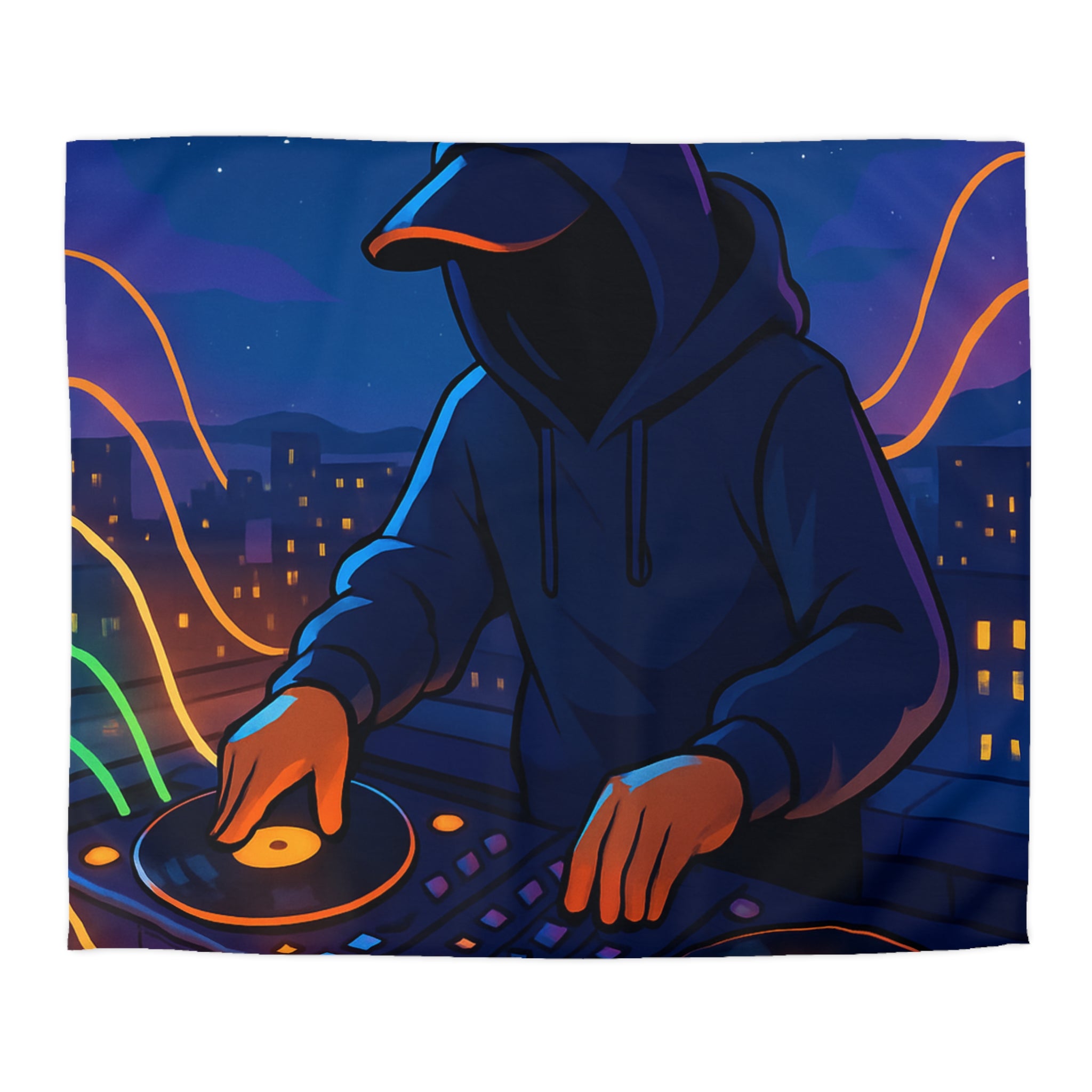 Housse de Couette Microfibre Design Artistique Moderne Décoration Chambre Confort Premium