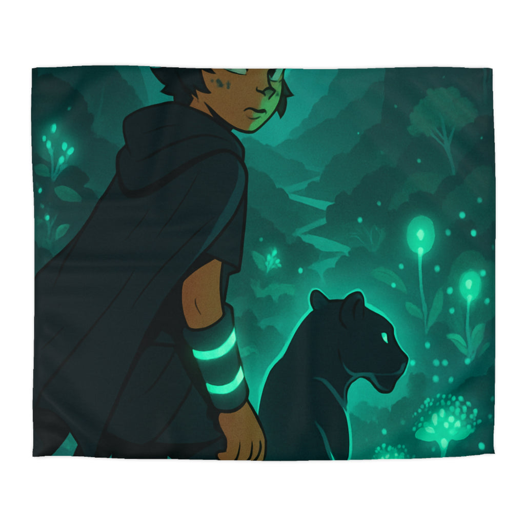 Housse de Couette Microfibre Illustration Unique Design Moderne Décoration Intérieure Raffinée