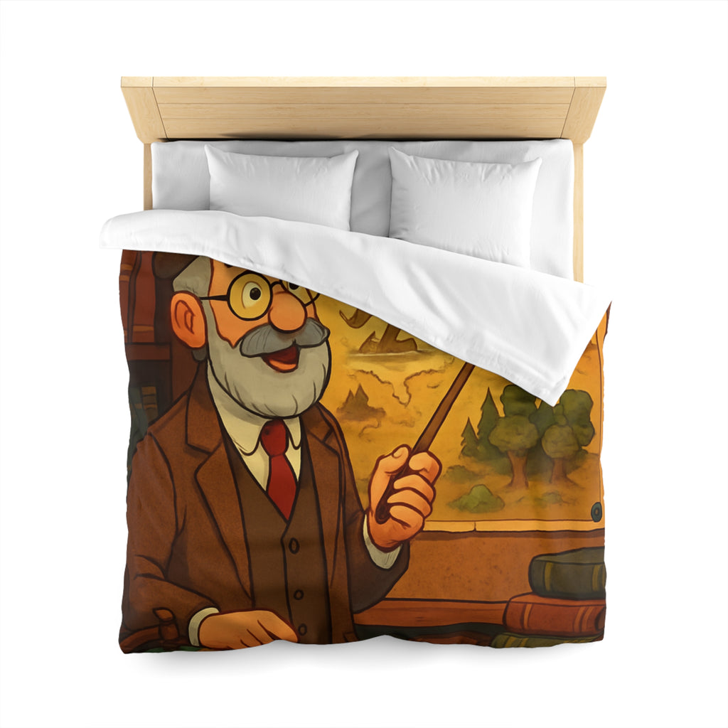 Housse de Couette Microfibre Illustration Unique Design Moderne Décoration Intérieure Raffinée