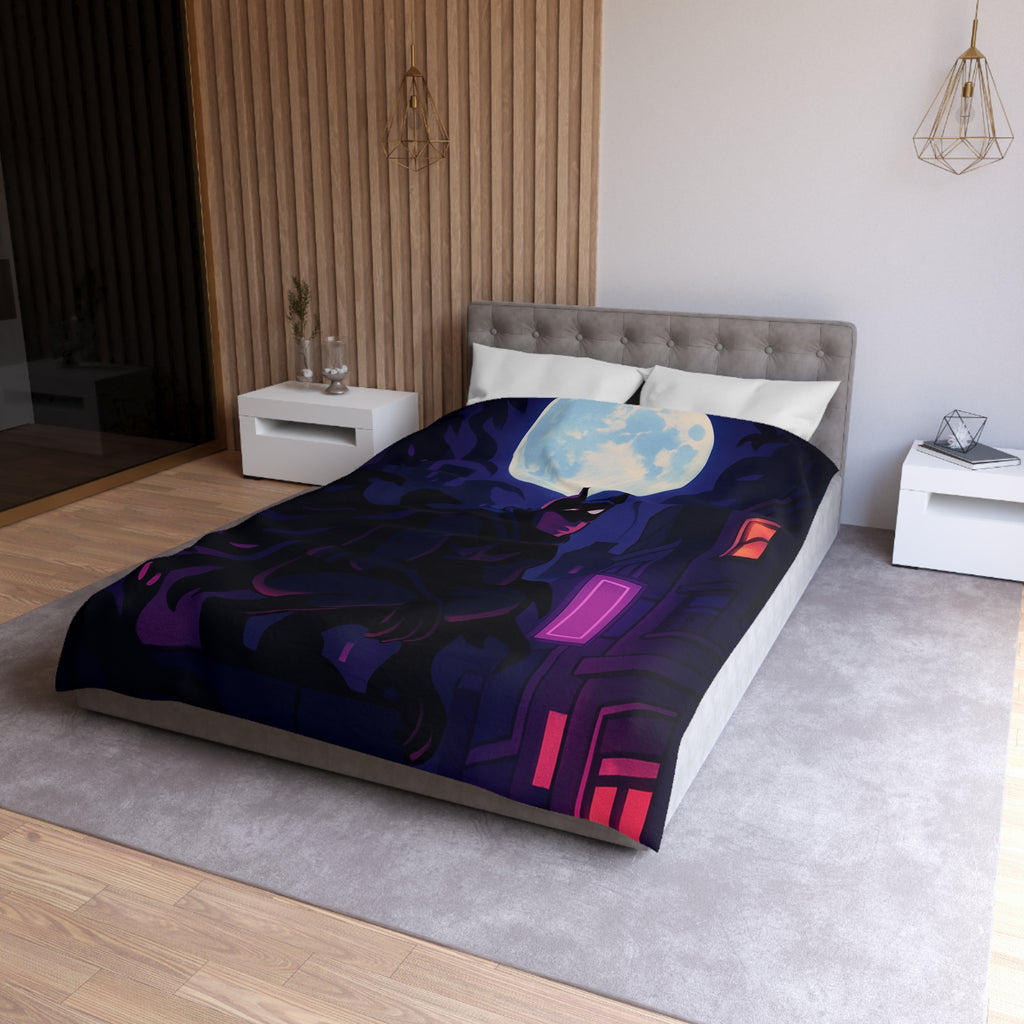 Housse de Couette Microfibre Motif Créatif Original Style Contemporain Chambre Élégante