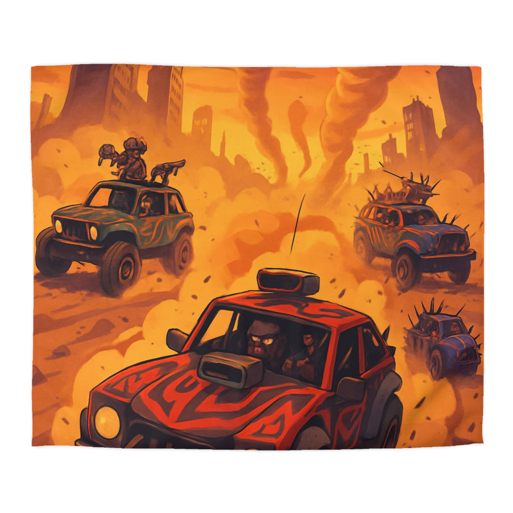 Housse de Couette Microfibre Design Artistique Moderne Décoration Chambre Confort Premium