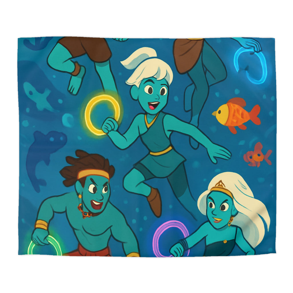 Plongez dans le Monde Enchanté des Sirènes avec Anneaux Lumineux Colorés et Vibrants