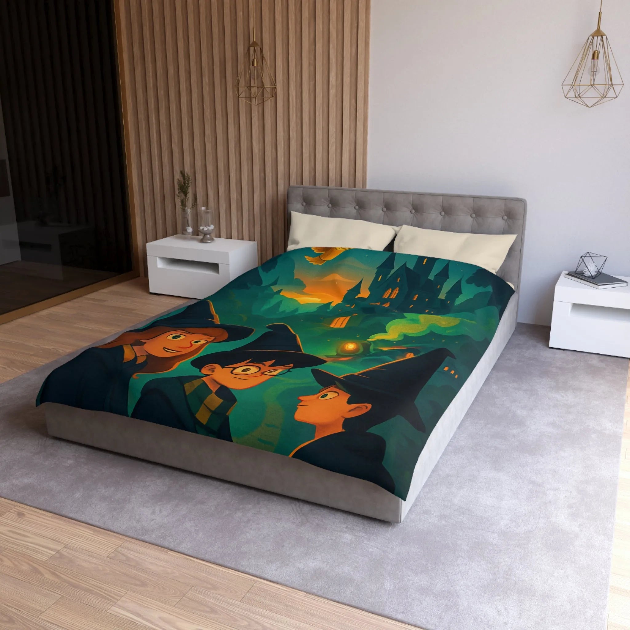 Explorez l'univers magique des sorciers avec une housse de couette mystérieuse et captivante