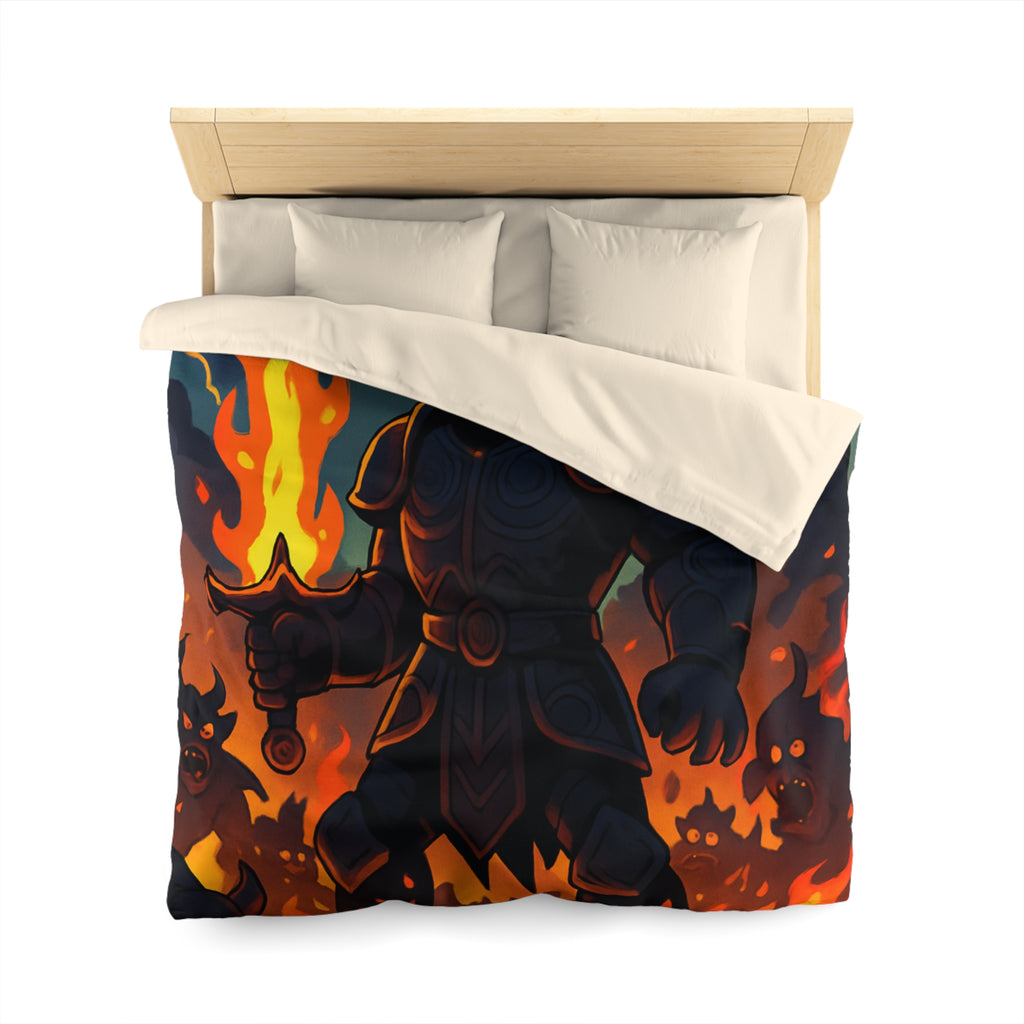 Housse de Couette Microfibre Motif Créatif Original Style Contemporain Chambre Élégante