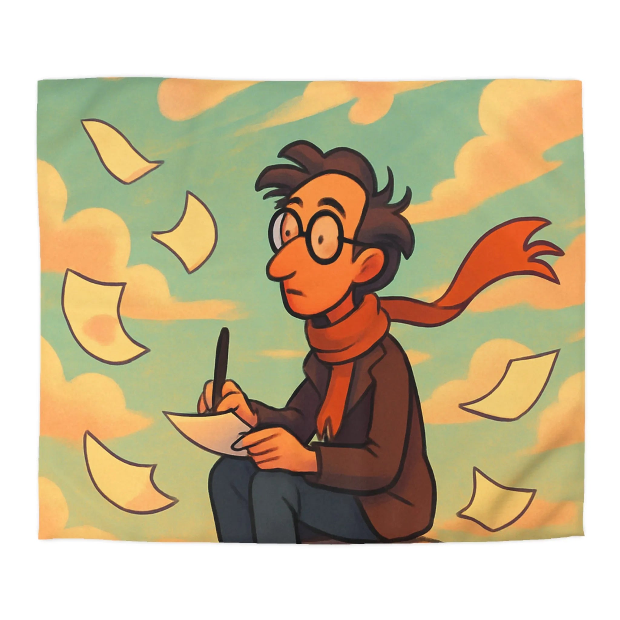 Housse de Couette Microfibre Art Graphique Contemporain Style Décoratif Chambre Tendance