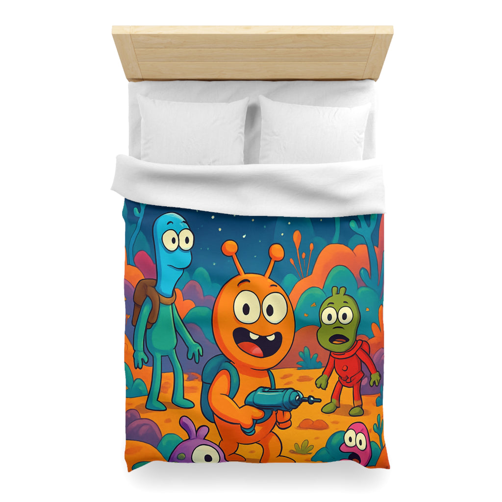 Housse de Couette Microfibre Design Artistique Moderne Décoration Chambre Confort Premium