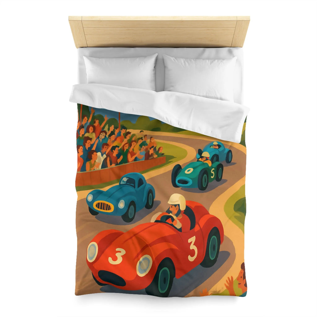 Housse de Couette Microfibre Art Graphique Contemporain Style Décoratif Chambre Tendance