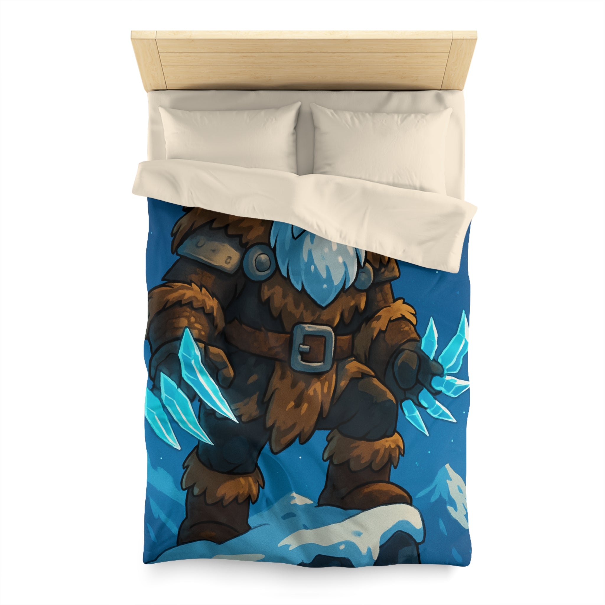 Housse de Couette Microfibre Motif Créatif Original Style Contemporain Chambre Élégante