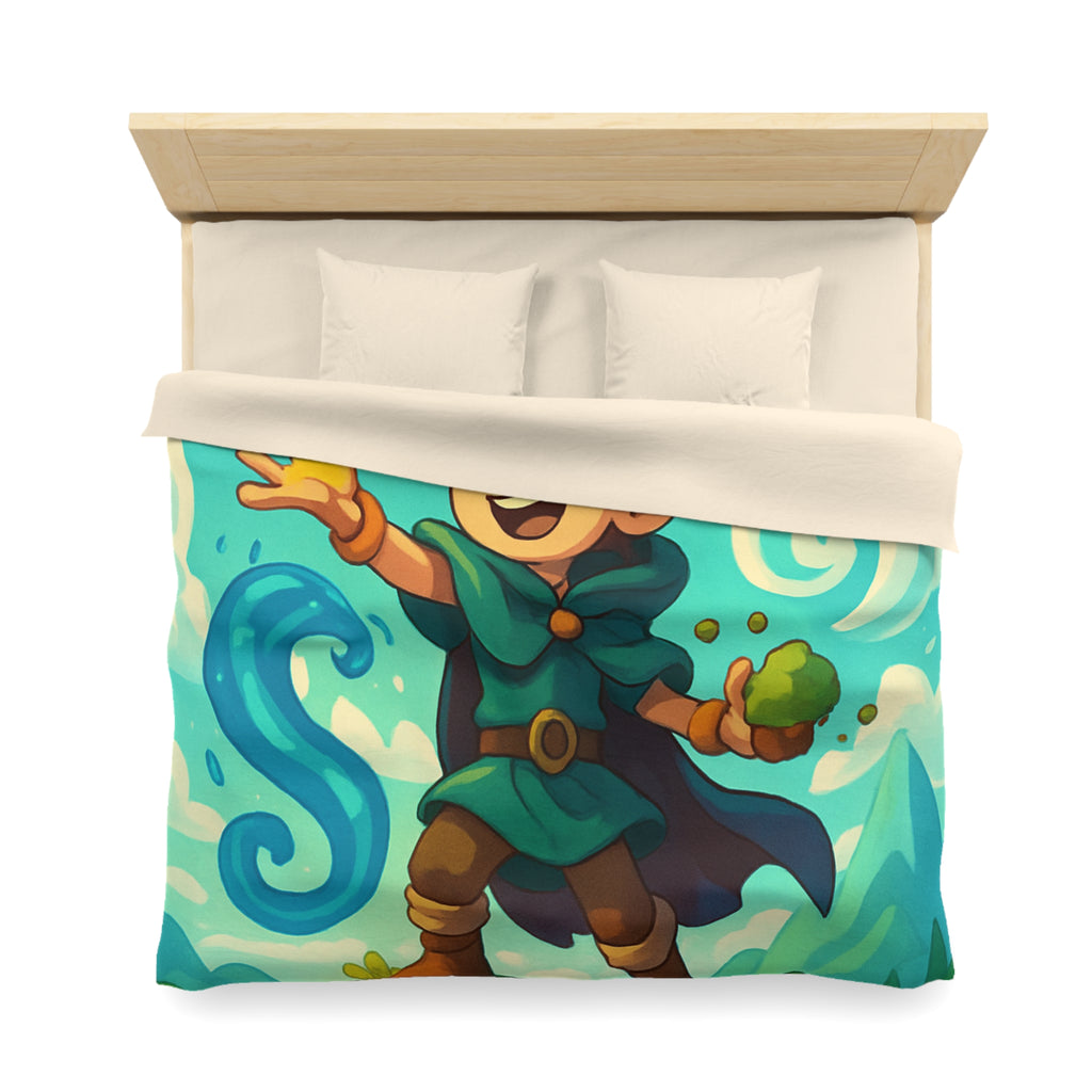 Housse de Couette Microfibre Motif Créatif Original Style Contemporain Chambre Élégante