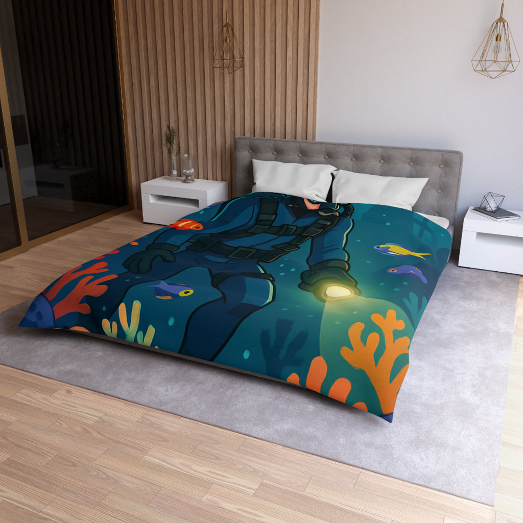 Housse de Couette Microfibre Design Artistique Moderne Décoration Chambre Confort Premium