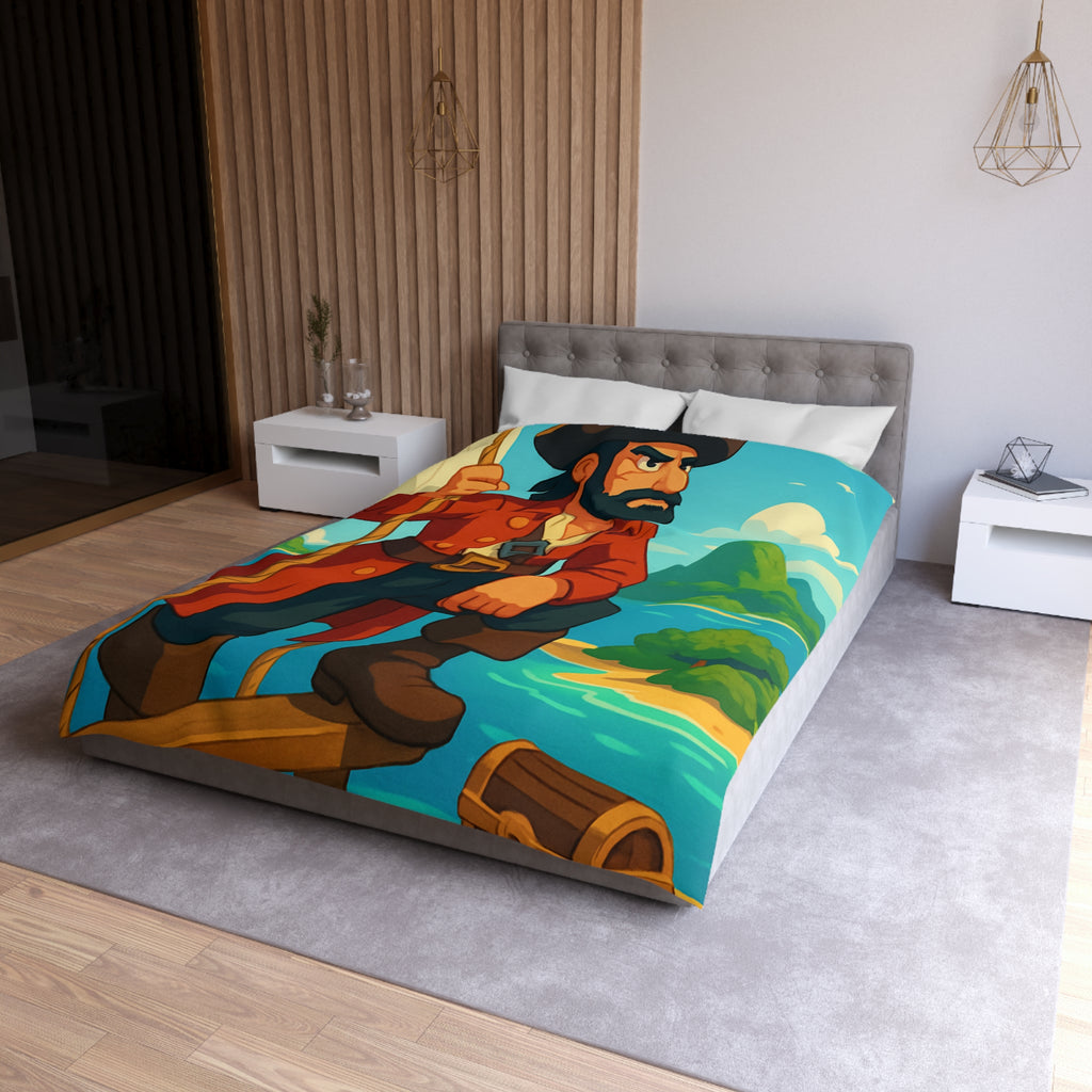 Housse de Couette Microfibre Illustration Unique Design Moderne Décoration Intérieure Raffinée