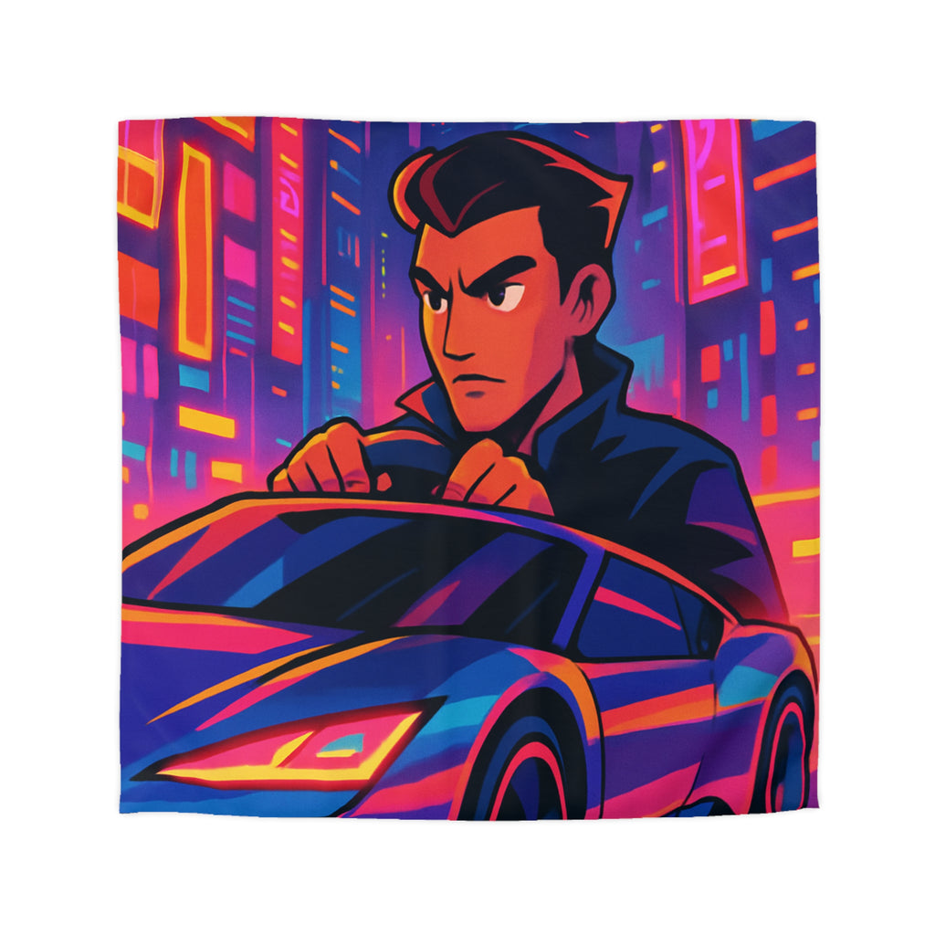 Housse de Couette Microfibre Design Artistique Moderne Décoration Chambre Confort Premium