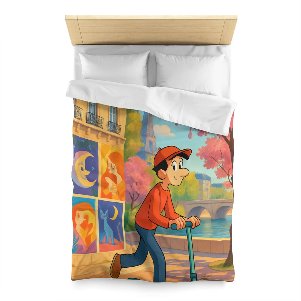 Housse de Couette Microfibre Création Artistique Moderne Design Exclusif Décoration Chambre