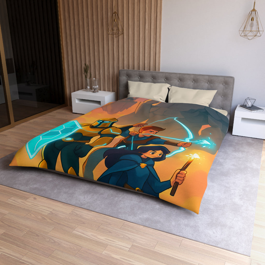 Housse de Couette Microfibre Illustration Unique Design Moderne Décoration Intérieure Raffinée