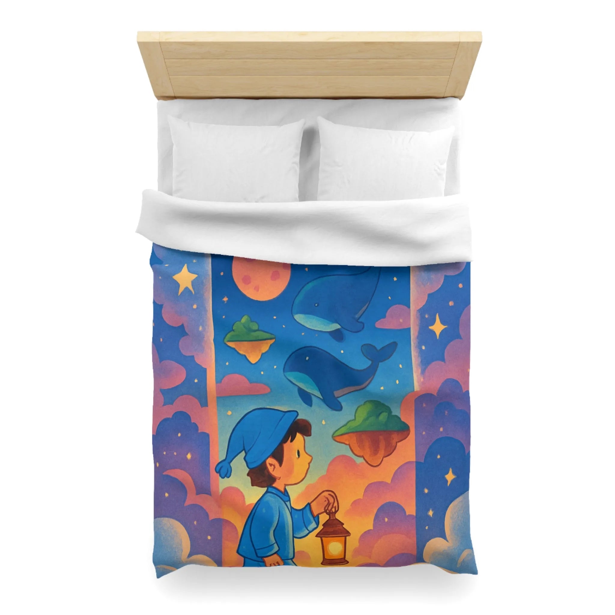 Housse de Couette Enfant : Voyage Imaginaire Étoilé pour Rêves Enchantés et Doux Sommeil