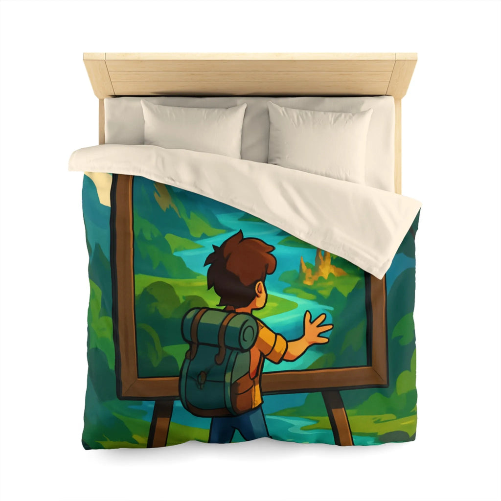 Enchantez votre chambre avec une housse de couette paysage nature féerique et rêveur