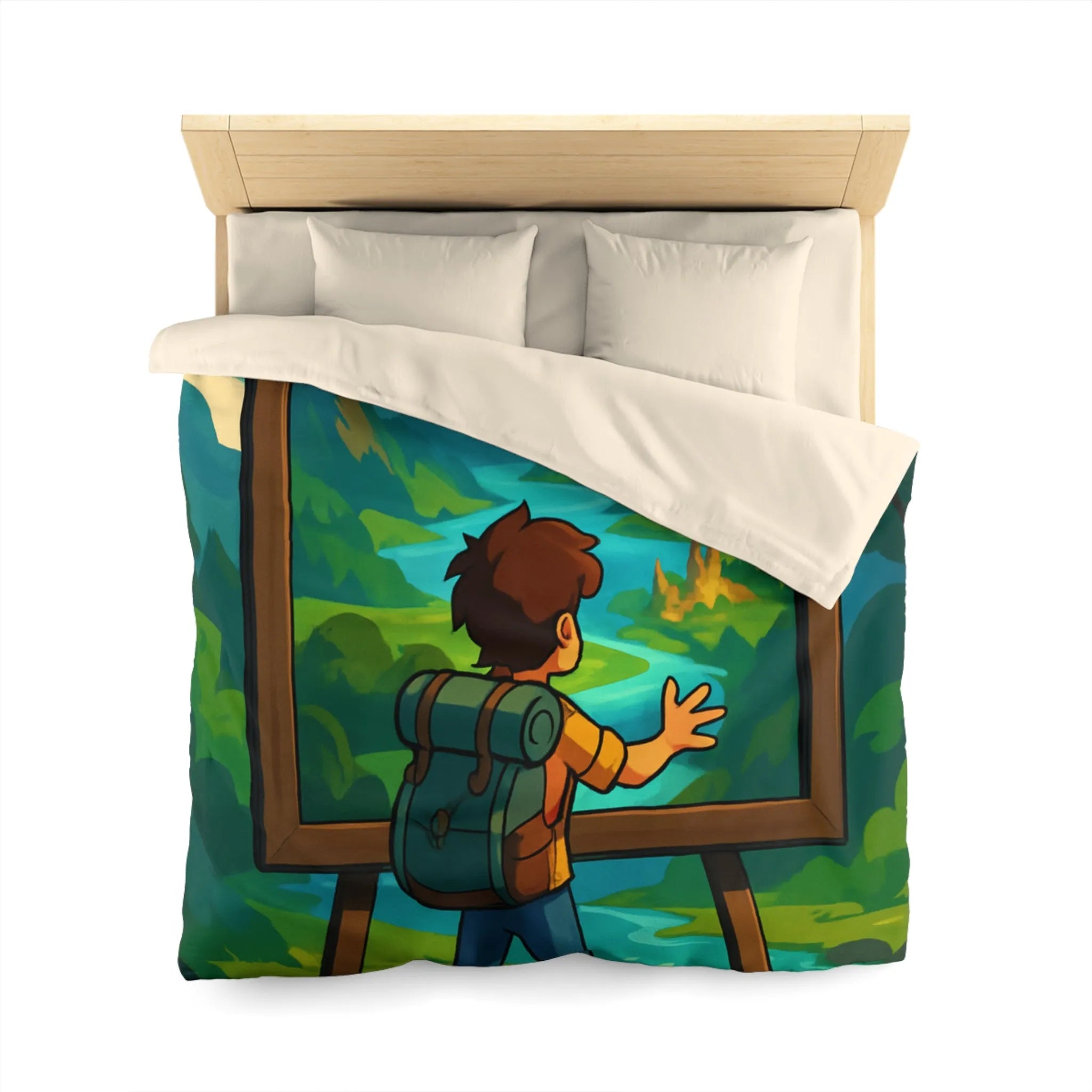 Enchantez votre chambre avec une housse de couette paysage nature féerique et rêveur