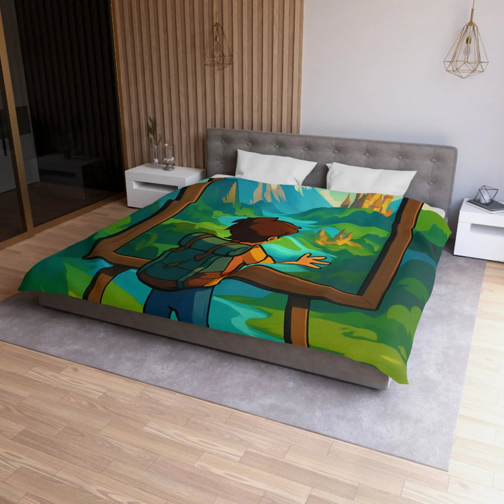 Enchantez votre chambre avec une housse de couette paysage nature féerique et rêveur