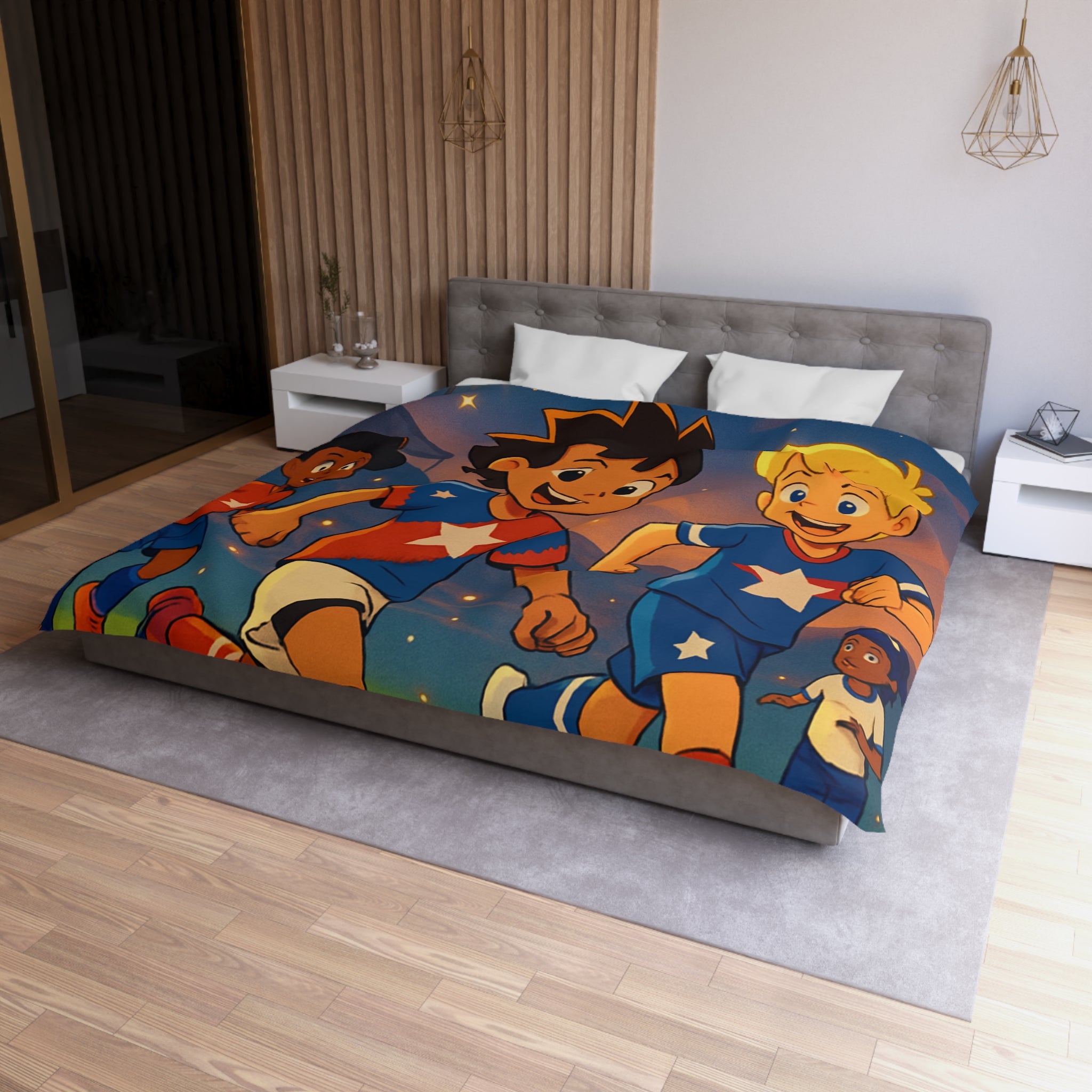 Housse de Couette Microfibre Création Artistique Moderne Design Exclusif Décoration Chambre