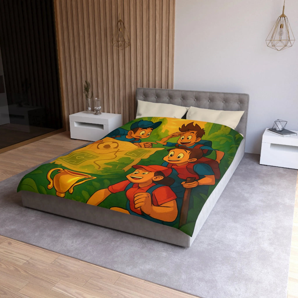 Explorez la jungles enchantée et découvrez un trésor inestimable sous un coucher de soleil vibrant