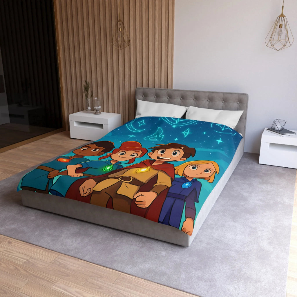 Housse de Couette Microfibre Création Artistique Moderne Design Exclusif Décoration Chambre