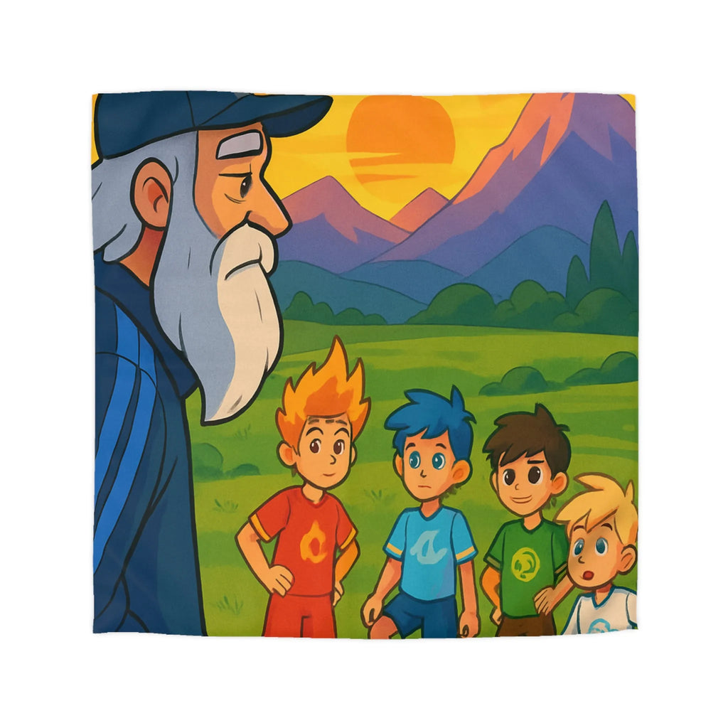 Housse de Couette Microfibre Art Graphique Contemporain Style Décoratif Chambre Tendance