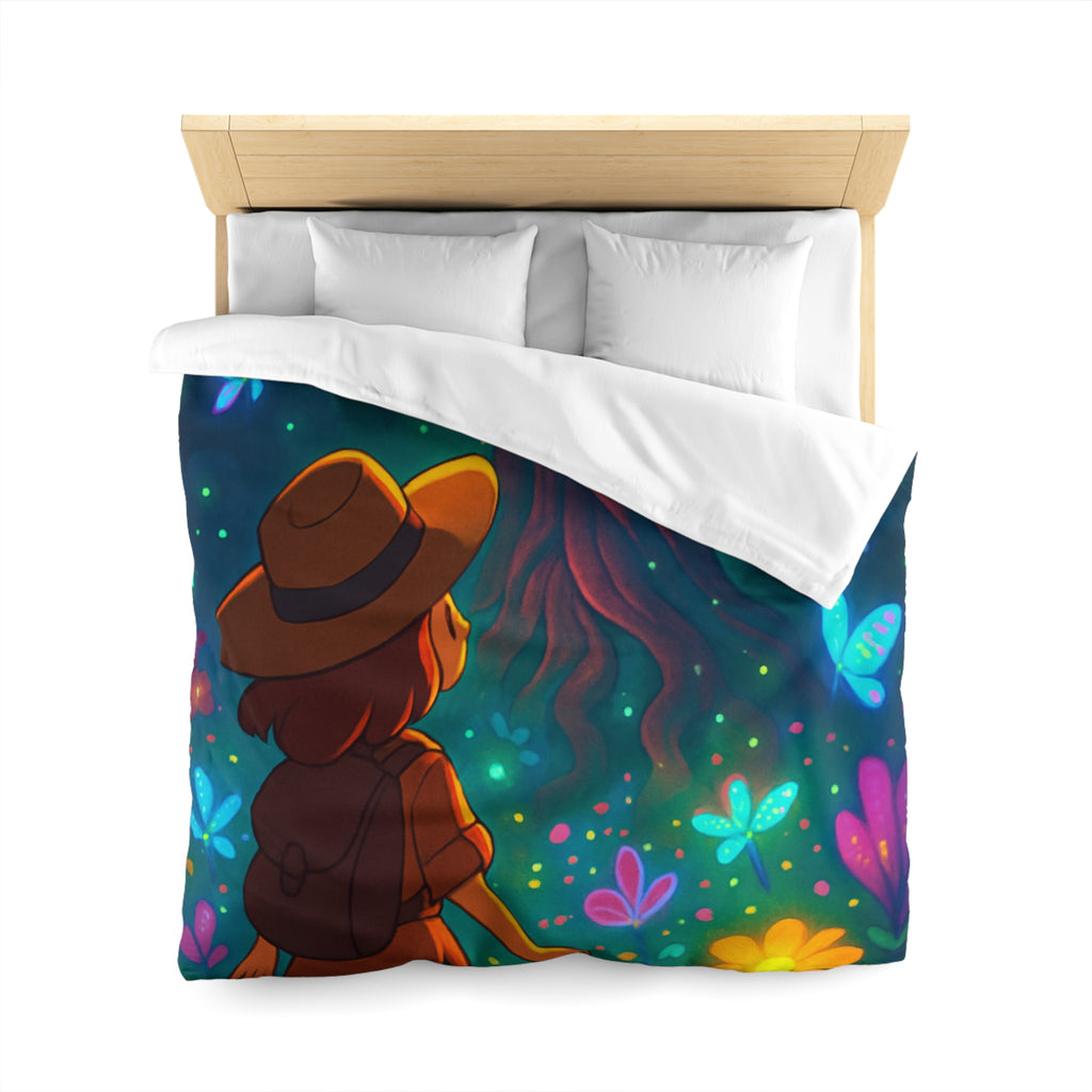 Housse de Couette Microfibre Illustration Unique Design Moderne Décoration Intérieure Raffinée