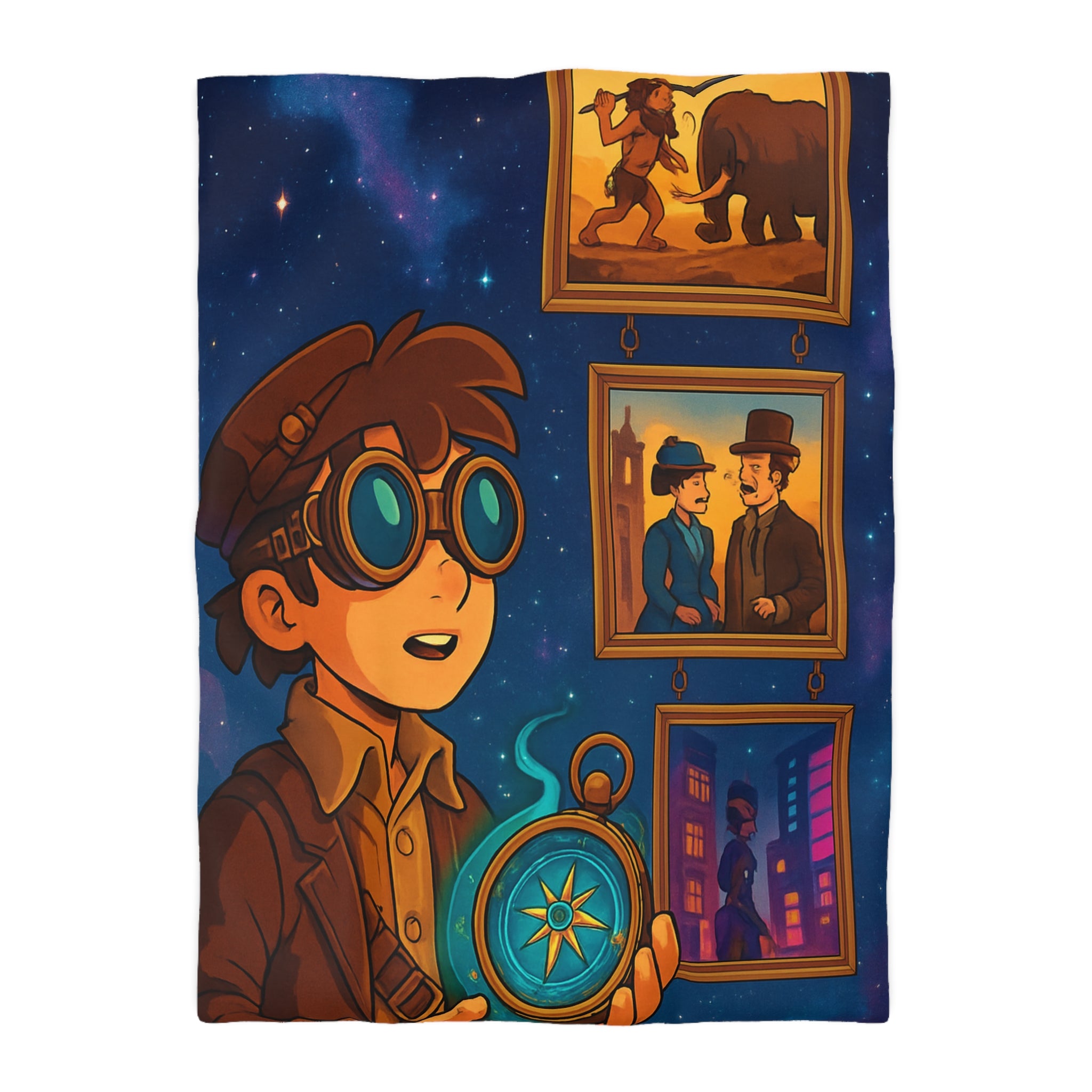 Housse de Couette Microfibre Design Artistique Moderne Décoration Chambre Confort Premium