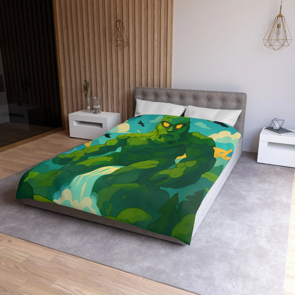 Housse de couette géant naturel envoûtant, idéale pour une chambre à thème nature