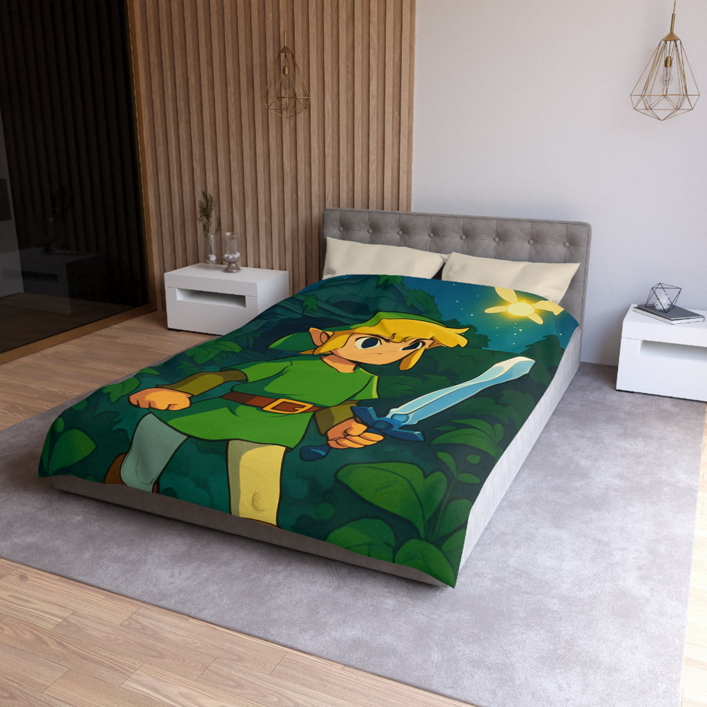 Housse de Couette Microfibre Design Artistique Moderne Décoration Chambre Confort Premium