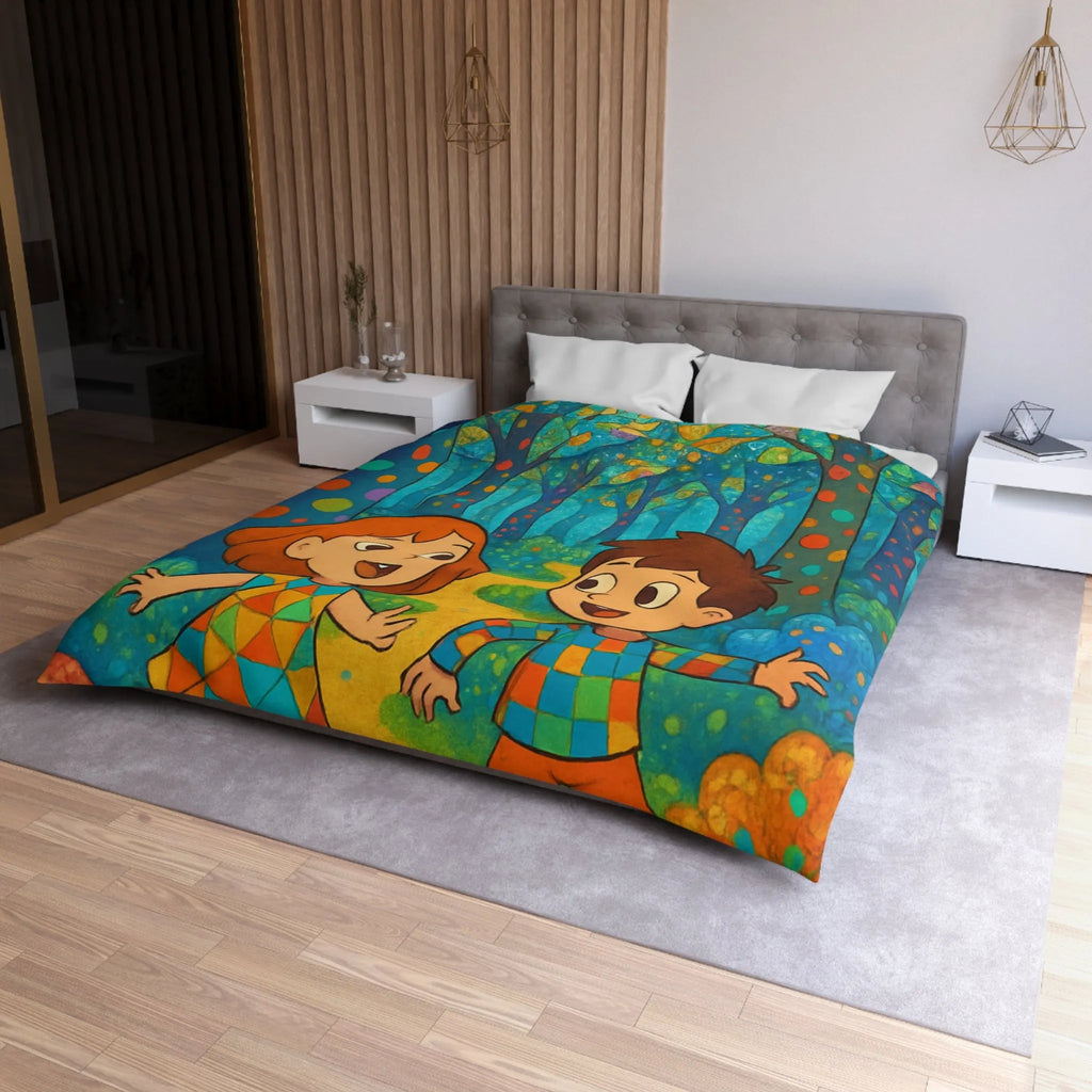 Housse de Couette Microfibre Création Artistique Moderne Design Exclusif Décoration Chambre