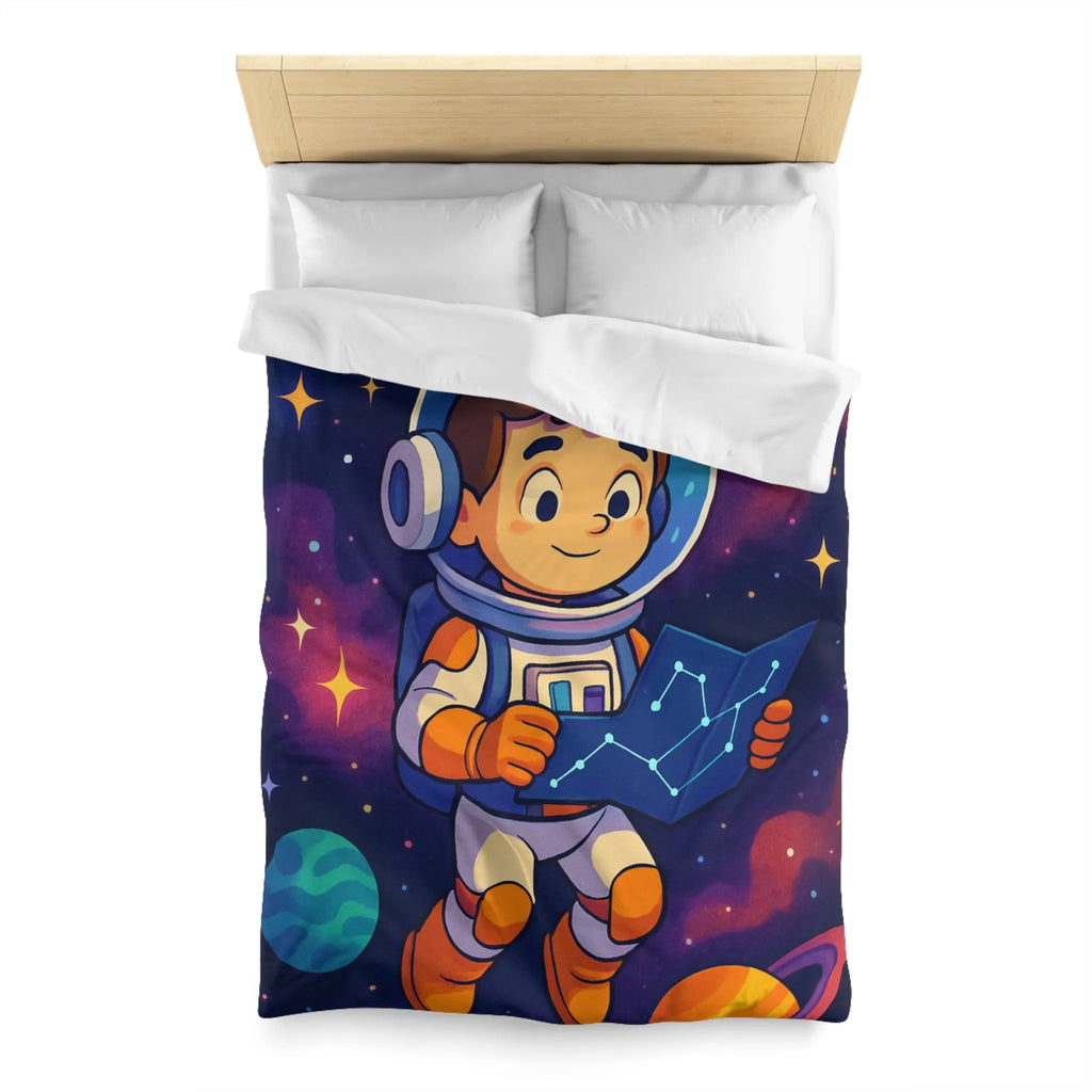 Explorez l'Espace avec un Jeune Astronaute et Planètes Colorées sur Votre Linge