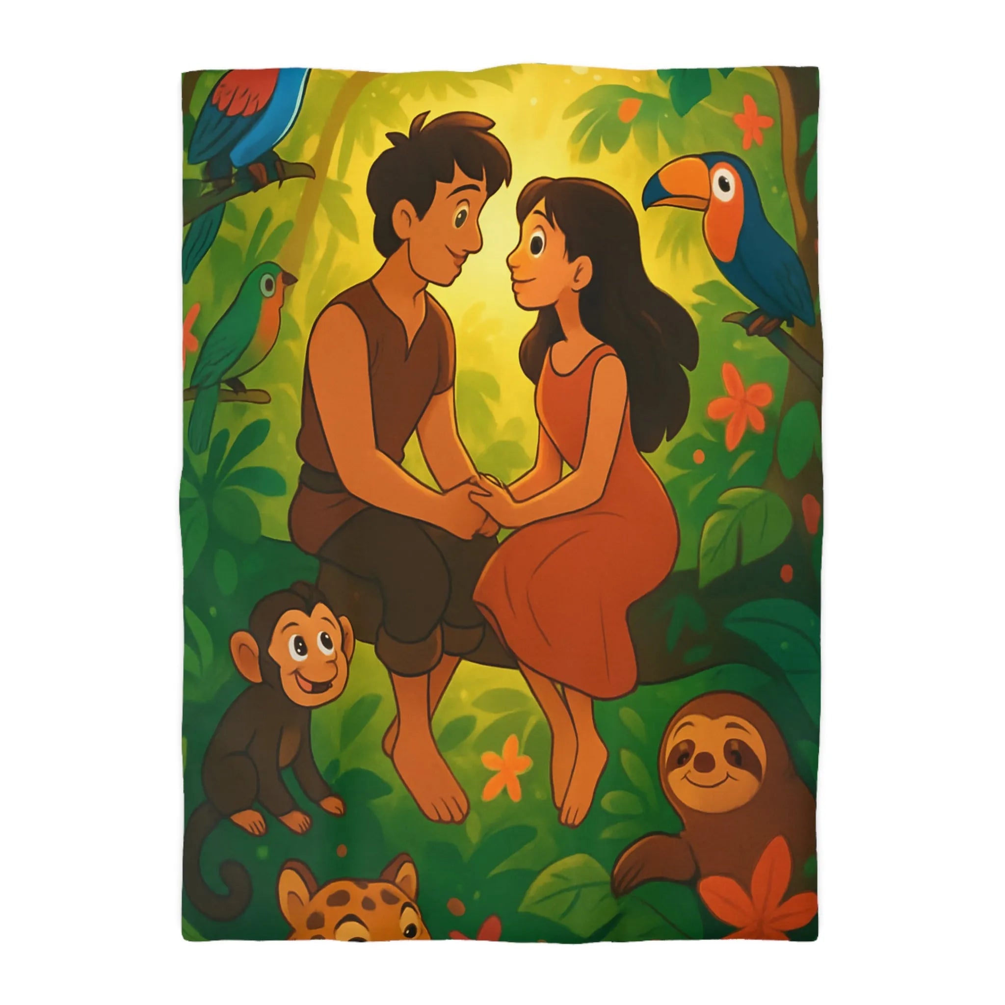 Housse de Couette Microfibre Art Graphique Contemporain Style Décoratif Chambre Tendance