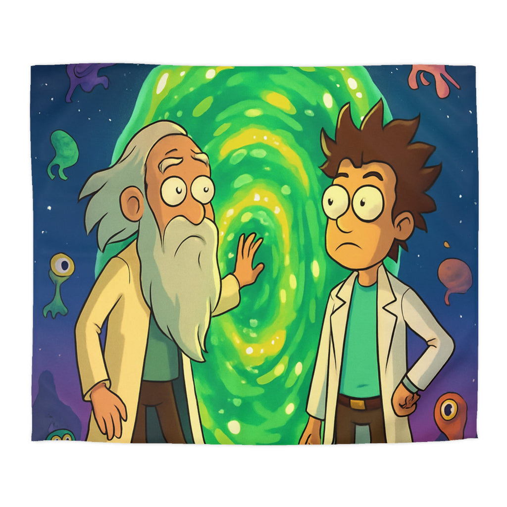 Housse de Couette Microfibre Illustration Unique Design Moderne Décoration Intérieure Raffinée