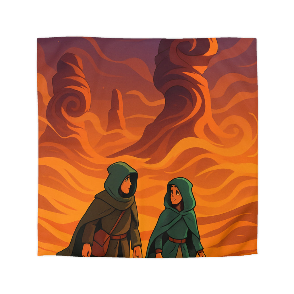 Housse de Couette Microfibre Motif Créatif Original Style Contemporain Chambre Élégante