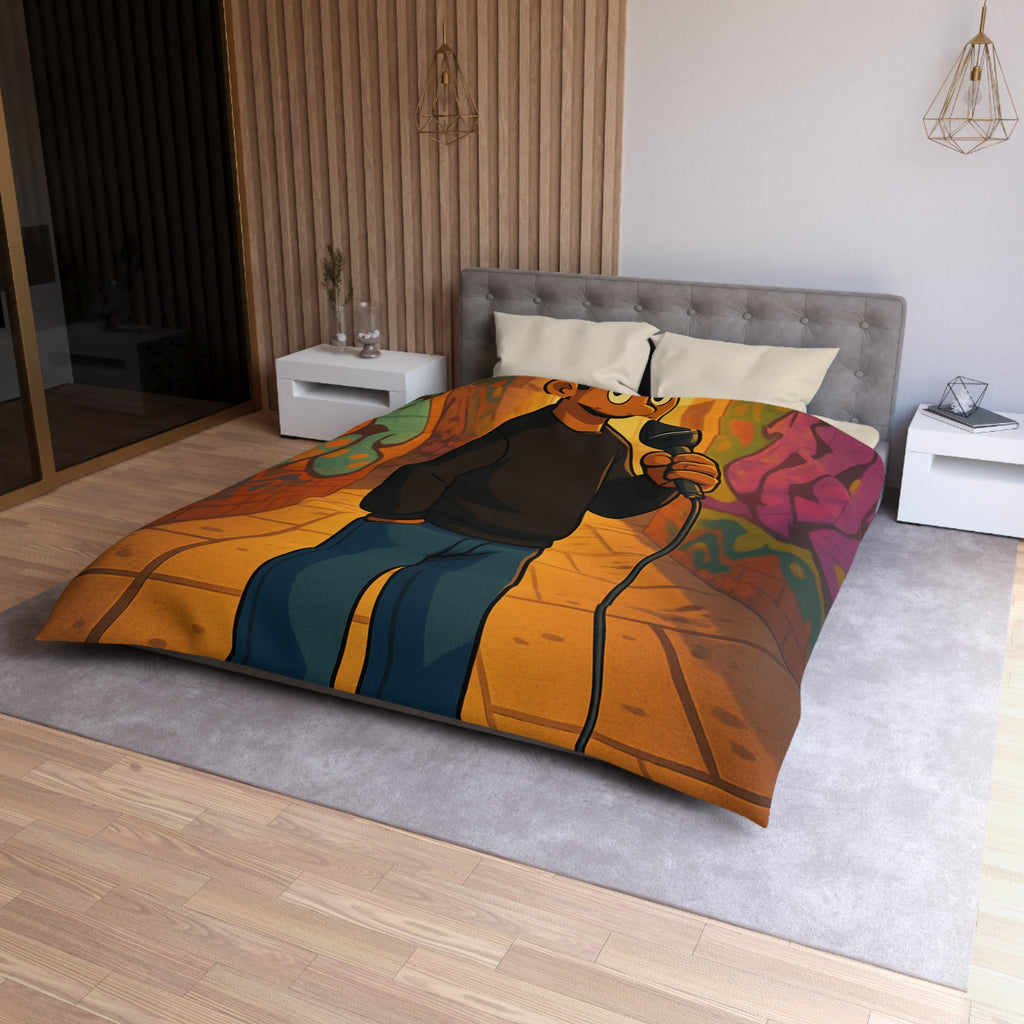 Housse de Couette Microfibre Design Artistique Moderne Décoration Chambre Confort Premium