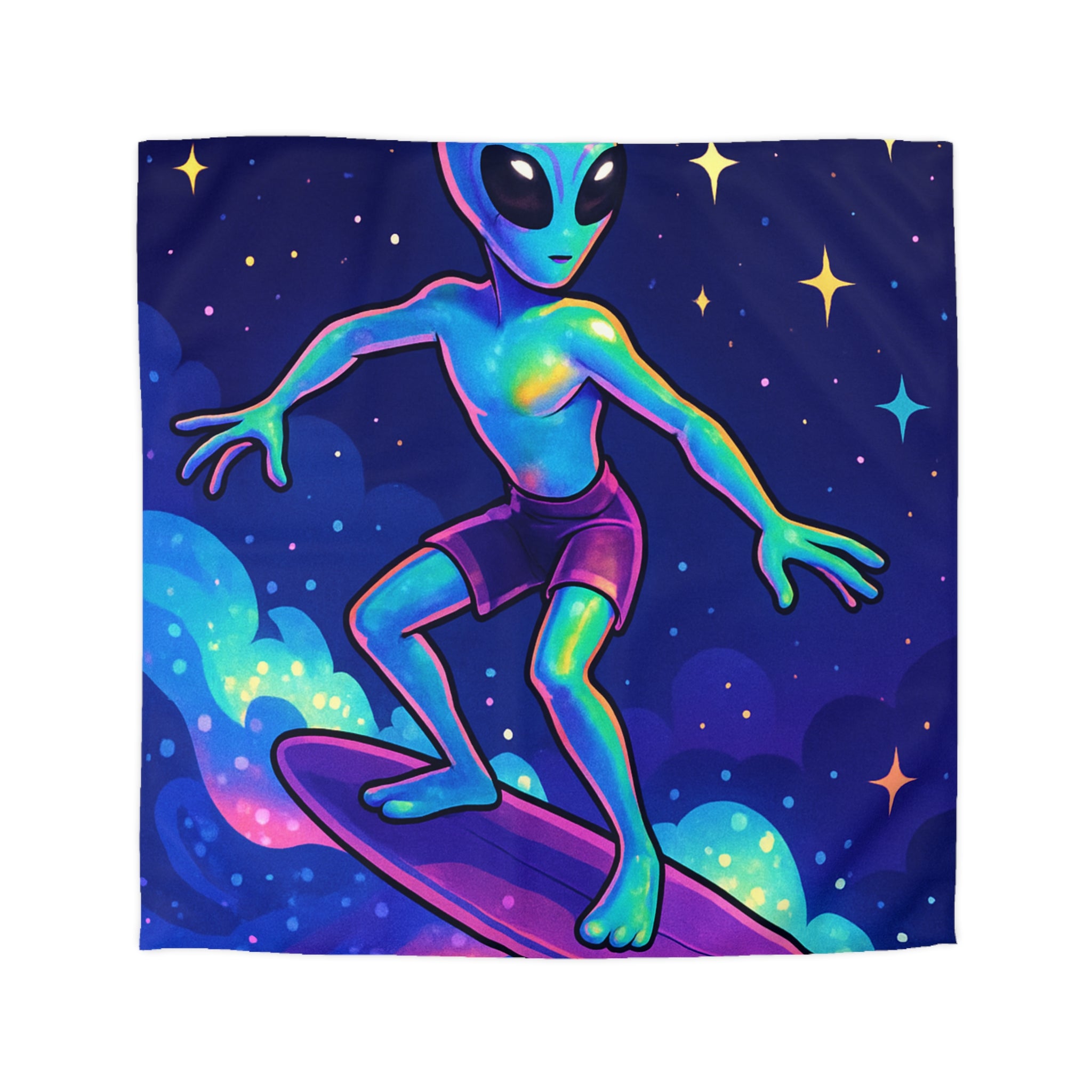 Housse de Couette Microfibre Design Artistique Moderne Décoration Chambre Confort Premium